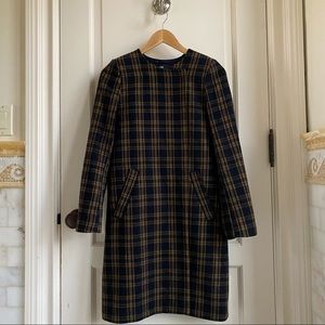 H&M plaid coat